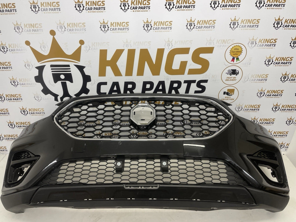 MG ZS 2020-2025 Complete Front Bumper with Grilles Black 5pbc New Supply & Fit