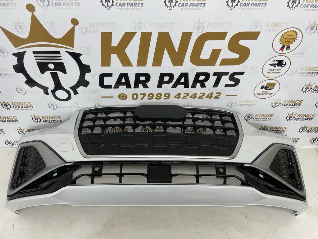 2021-2025 AUDI Q2 COMPLETE BUMPER FRONT WHITE (LSR9)+ SENSOR HOLE