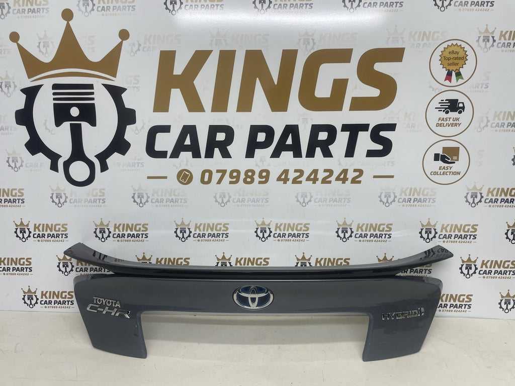 TOYOTA CH-R CHR MK1 2021 TAILGATE TRIM PANEL WITH BADGE IN GREY 1K3. 76811-F4010