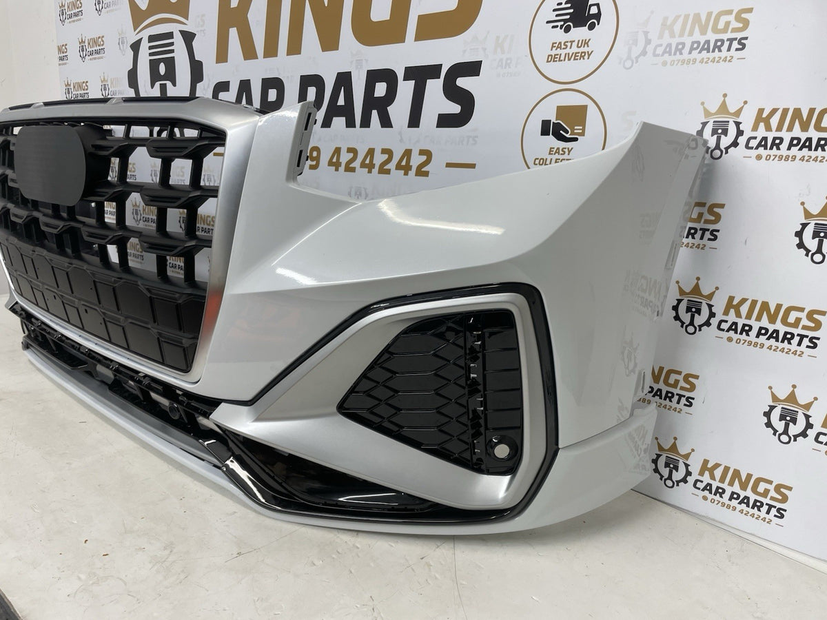2021-2025 AUDI Q2 COMPLETE BUMPER FRONT WHITE (LSR9)+ SENSOR HOLE